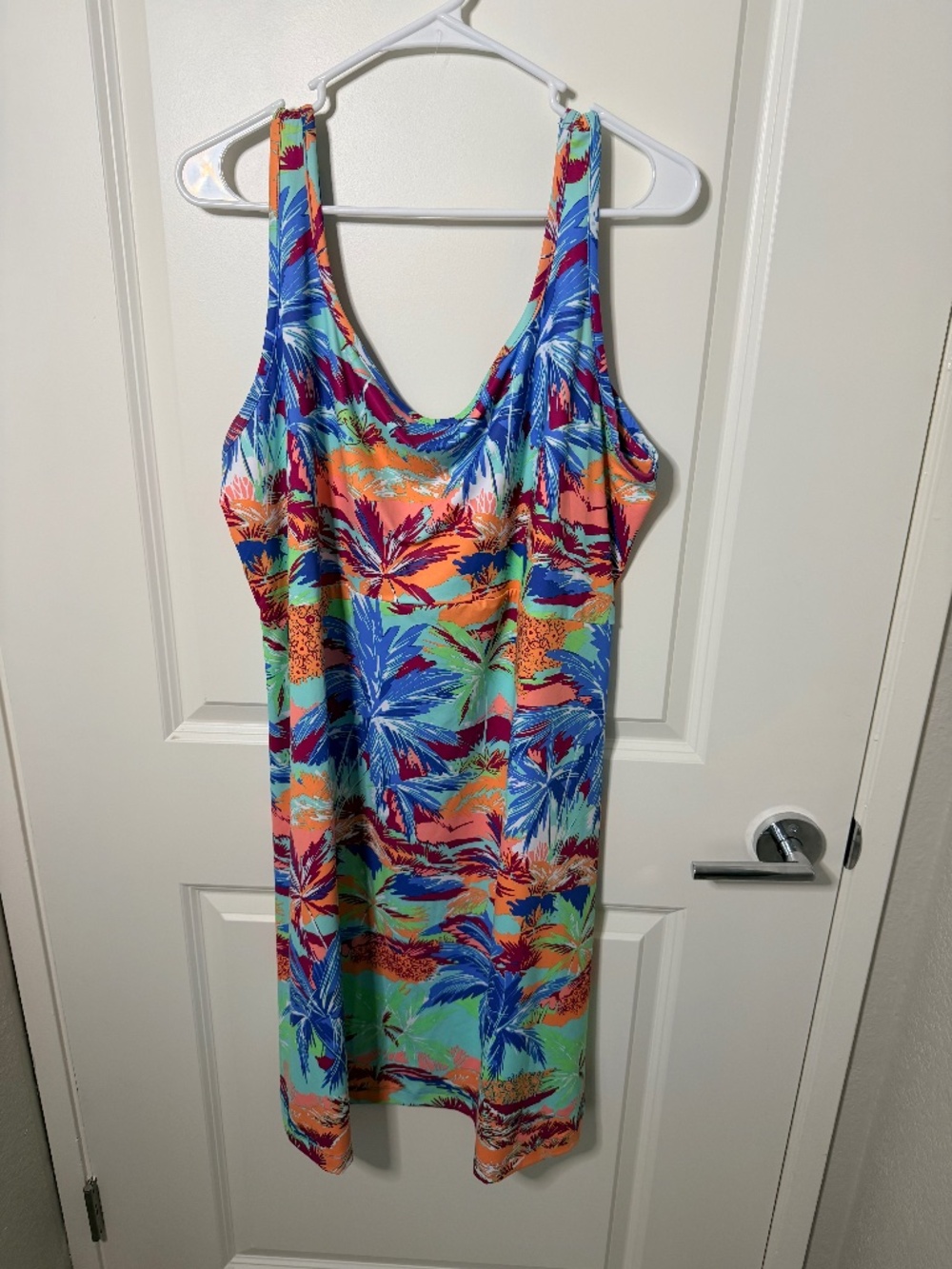 Columbia Tropical Print Freezer III Dress, size 2X